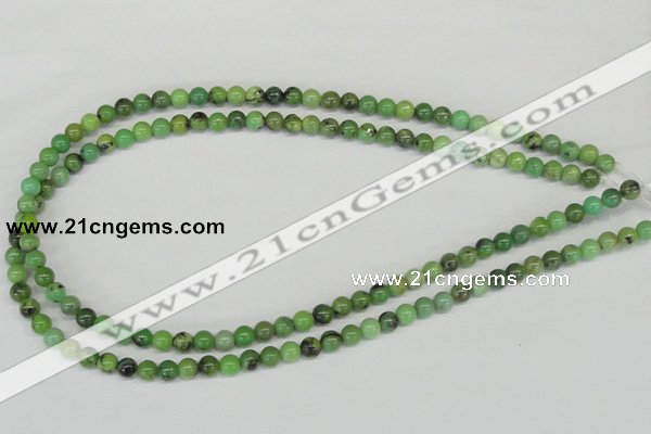 CAU01 6mm round australia chrysoprase gemstone beads Wholesale