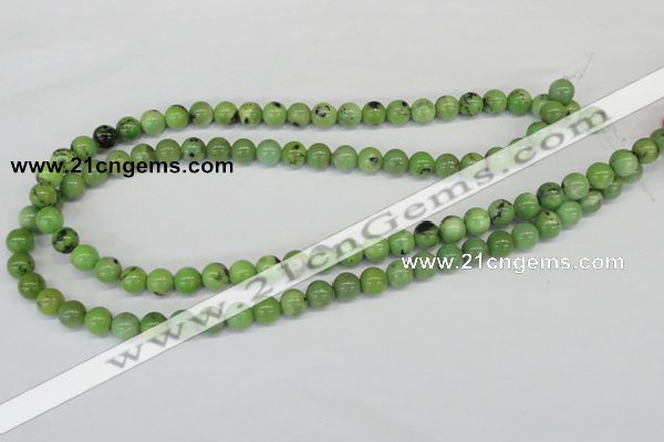 CAU02 round 8mm australia chrysoprase gemstone beads Wholesale