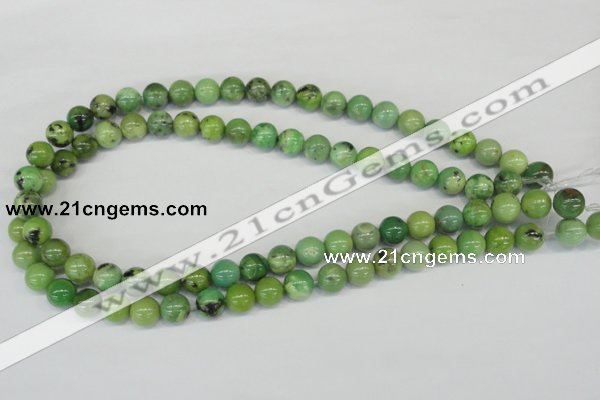 CAU03 10mm australia chrysoprase round gemstone beads Wholesale