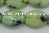 CAU204 15.5 inches 18*25mm oval Australia chrysoprase beads