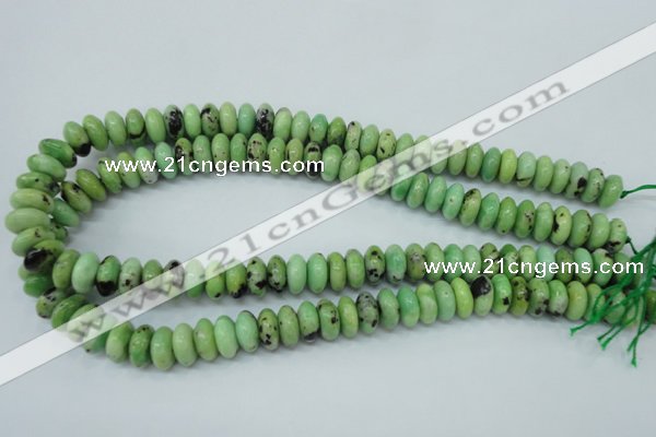 CAU220 15.5 inches 6*12mm rondelle Australia chrysoprase beads