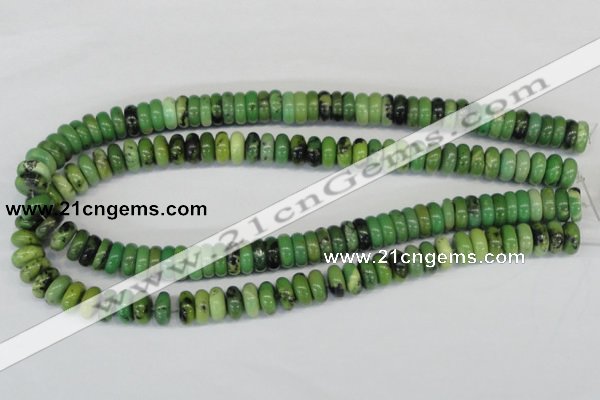 CAU28 15.5 inches 5*12mm rondelle australia chrysoprase beads wholesale