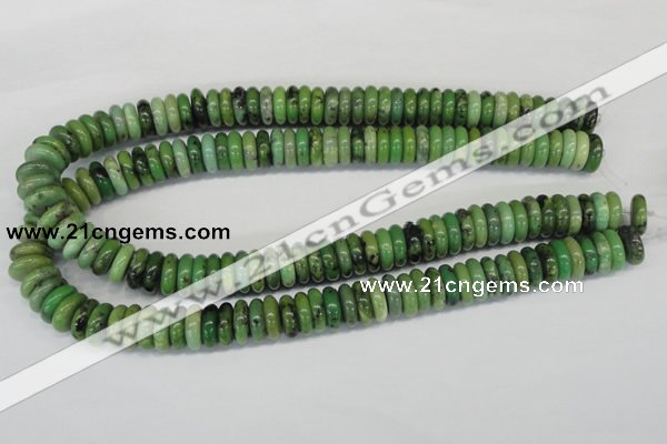 CAU29 15.5 inches 5*15mm rondelle australia chrysoprase beads wholesale