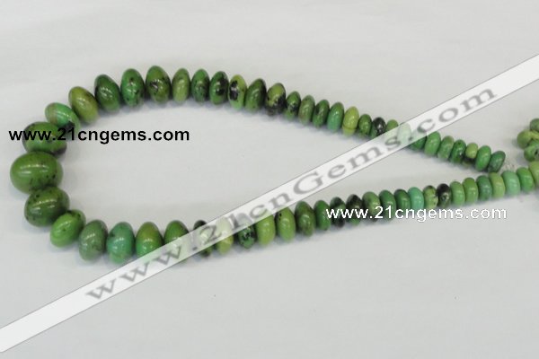 CAU30 Multi-size rondelle australia chrysoprase beads wholesale