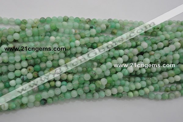 CAU301 15.5 inches 4mm round Australia chrysoprase beads wholesale