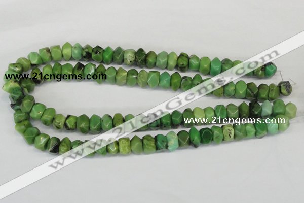 CAU32 15.5 inches 8*12mm nugget australia chrysoprase beads wholesale