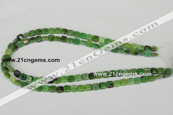 CAU34 15.5 inches 8*8mm square australia chrysoprase beads wholesale