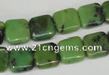 CAU35 15.5 inches 12*12mm square australia chrysoprase beads wholesale