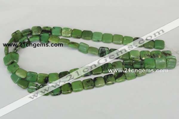 CAU35 15.5 inches 12*12mm square australia chrysoprase beads wholesale