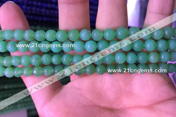 CAU372 15.5 inches 6mm round Australia chrysoprase beads