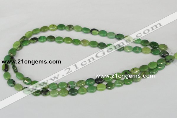 CAU39 15.5 inches 8*10mm oval australia chrysoprase beads wholesale