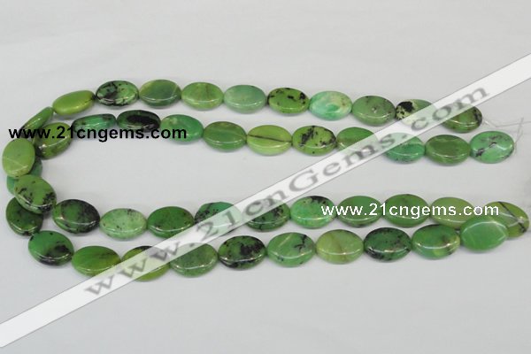 CAU40 15.5 inches 13*18mm oval australia chrysoprase beads wholesale