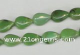 CAU41 15.5 inches 8*12mm flat teardrop australia chrysoprase beads