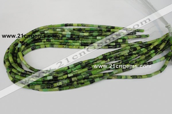 CAU45 15.5 inches 4*6mm tube Australia chrysoprase beads wholesale