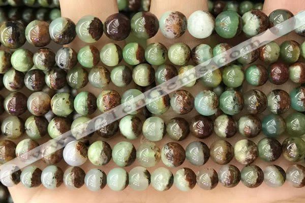 CAU452 15.5 inches 6mm - 6.5mm round Australia chrysoprase beads