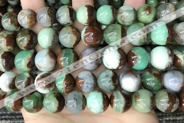 CAU457 15.5 inches 12mm - 13mm round Australia chrysoprase beads