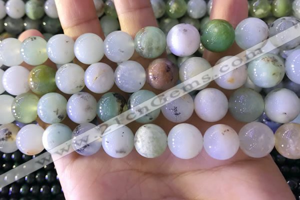 CAU464 15.5 inches 13mm - 14mm round Australia chrysoprase beads