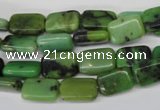 CAU52 15.5 inches 8*12mm rectangle Australia chrysoprase beads wholesale