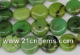 CAU54 15.5 inches 12mm flat round Australia chrysoprase beads wholesale