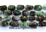 CAU558 15 inches 15*23mm - 20*28mm faceted nuggets Australia chrysoprase beads