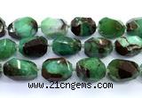 CAU559 15 inches 20*30mm - 23*33mm faceted nuggets Australia chrysoprase beads