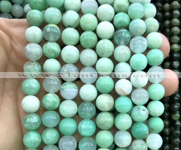 CAU592 15 inches 10mm round Australia chrysoprase beads