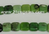 CAU61 15.5 inches 10*10mm square Australia chrysoprase beads