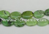 CAU65 15.5 inches 8*12mm oval Australia chrysoprase beads