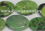 CAU66 15.5 inches 22*30mm oval Australia chrysoprase beads