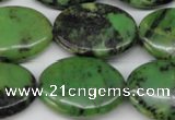 CAU67 15.5 inches 18*25mm oval Australia chrysoprase beads