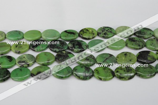 CAU67 15.5 inches 18*25mm oval Australia chrysoprase beads