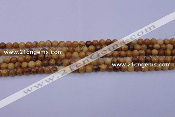 CAY02 15.5 inches 6mm round African yellow jasper beads wholesale