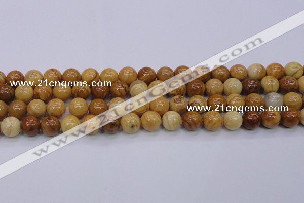 CAY06 15.5 inches 14mm round African yellow jasper beads wholesale