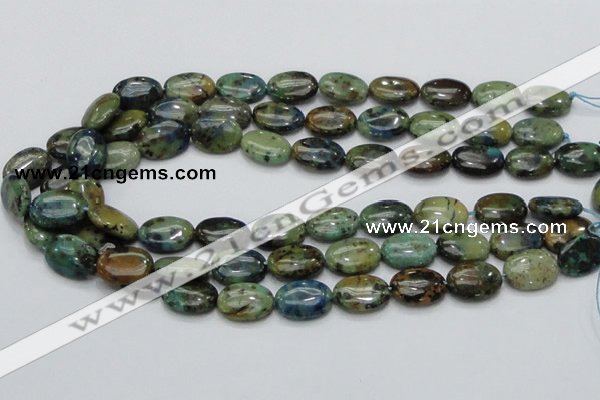 CAZ01 15.5 inches 13*18mm oval natural azurite gemstone beads