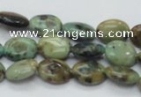 CAZ03 15.5 inches 10*14mm oval natural azurite gemstone beads