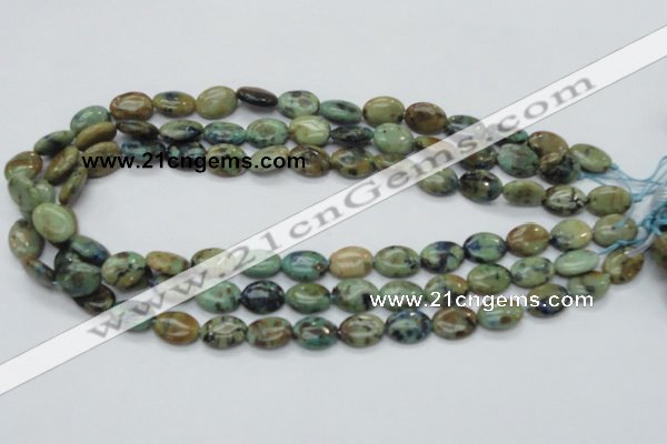 CAZ03 15.5 inches 10*14mm oval natural azurite gemstone beads