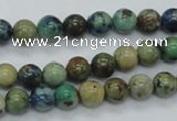 CAZ08 15.5 inches 8mm round natural azurite gemstone beads