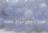 CBC03 15.5 inches 10mm round blue chalcedony beads wholesale