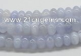 CBC04 15.5 inches 4*8mm rondelle  blue chalcedony beads wholesale