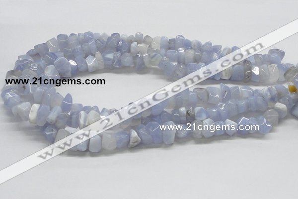 CBC06 15.5 inches 12mm blue chalcedony chips beads wholesale