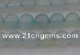 CBC202 15.5 inches 8mm round ocean blue chalcedony beads