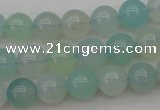 CBC203 15.5 inches 10mm round ocean blue chalcedony beads