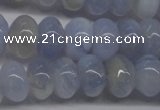 CBC21 15.5 inches 6*10mm rondelle blue chalcedony beads wholesale