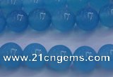 CBC252 15.5 inches 8mm A grade round ocean blue chalcedony beads