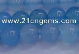 CBC254 15.5 inches 12mm A grade round ocean blue chalcedony beads