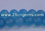 CBC262 15.5 inches 8mm AA grade round ocean blue chalcedony beads