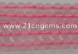 CBC300 15.5 inches 4mm round pink chalcedony beads wholesale