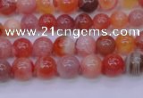 CBC400 15.5 inches 4mm A grade round orange chalcedony beads