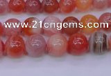 CBC402 15.5 inches 8mm A grade round orange chalcedony beads