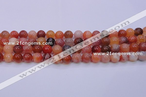 CBC405 15.5 inches 14mm A grade round orange chalcedony beads